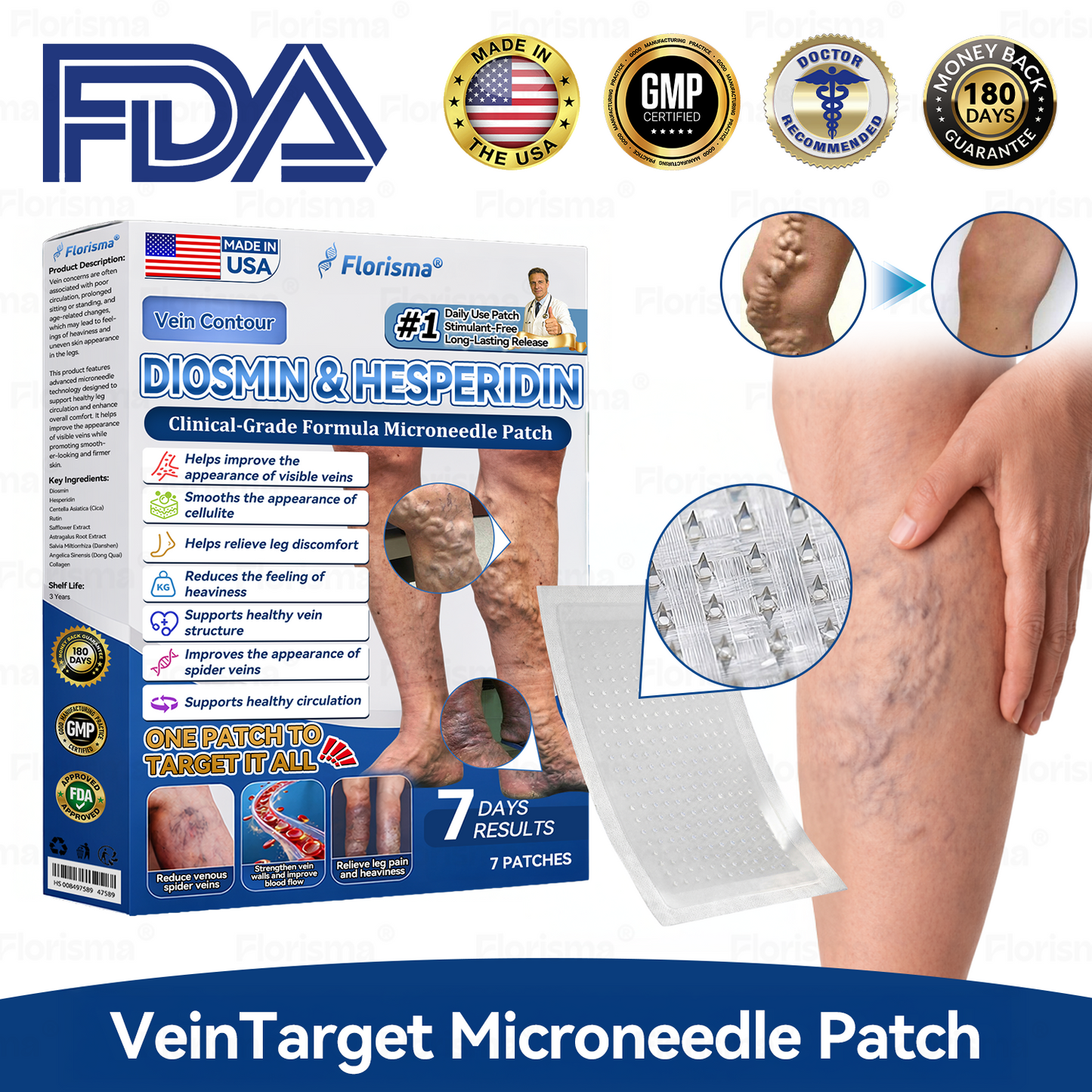 🛡️𝑭𝑳𝑶𝑹𝑰𝑺𝑴𝑨® 👩‍⚕️🩹𝑫𝑰𝑶𝑺𝑴𝑰𝑵 & 𝑯𝑬𝑺𝑷𝑬𝑹𝑰𝑫𝑰𝑵 𝑪𝒍𝒊𝒏𝒊𝒄𝒂𝒍-𝑮𝒓𝒂𝒅𝒆 𝑭𝒐𝒓𝒎𝒖𝒍𝒂 𝑴𝒊𝒄𝒓𝒐𝒏𝒆𝒆𝒅𝒍𝒆 𝑷𝒂𝒕𝒄𝒉 — 𝗔𝗱𝘃𝗮𝗻𝗰𝗲𝗱 𝗛𝗲𝗿𝗯𝗮𝗹 𝗕𝗹𝗲𝗻𝗱 𝗧𝗮𝗿𝗴𝗲𝘁𝘀 𝗦𝗽𝗶𝗱𝗲𝗿 𝗩𝗲𝗶𝗻𝘀 & 𝗥𝗲𝗹𝗶𝗲𝘃𝗲𝘀 𝗛𝗲𝗮𝘃𝘆, 𝗧𝗶𝗿𝗲𝗱 𝗟𝗲𝗴𝘀