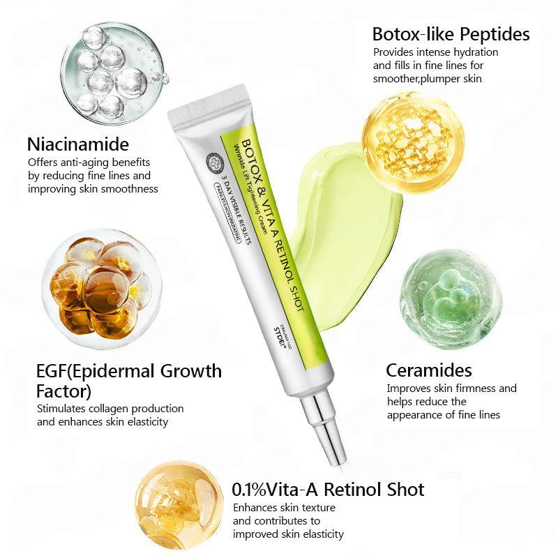 𝑶𝒇𝒇𝒊𝒄𝒊𝒂𝒍 𝑺𝒕𝒐𝒓𝒆💖 |Regain youthful skin nown 💫STDEI® BOTOX & VITA A RETINOL SHOT Wrinkle Lift Tightening Cream