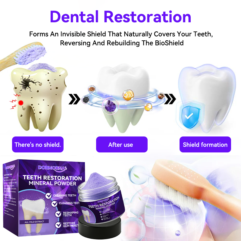 𝐃𝐨𝐫𝐦𝐨𝐫𝐧𝐚® 🍀Teeth Restoration Mineral Powder🦷(🎁Flash Sale - Don’t Miss Out)