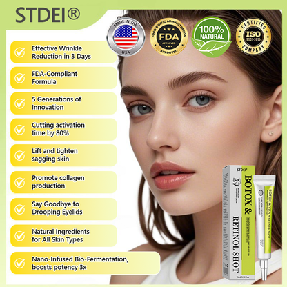 𝑶𝒇𝒇𝒊𝒄𝒊𝒂𝒍 𝑺𝒕𝒐𝒓𝒆💖 |Regain youthful skin nown 💫STDEI® BOTOX & VITA A RETINOL SHOT Wrinkle Lift Tightening Cream
