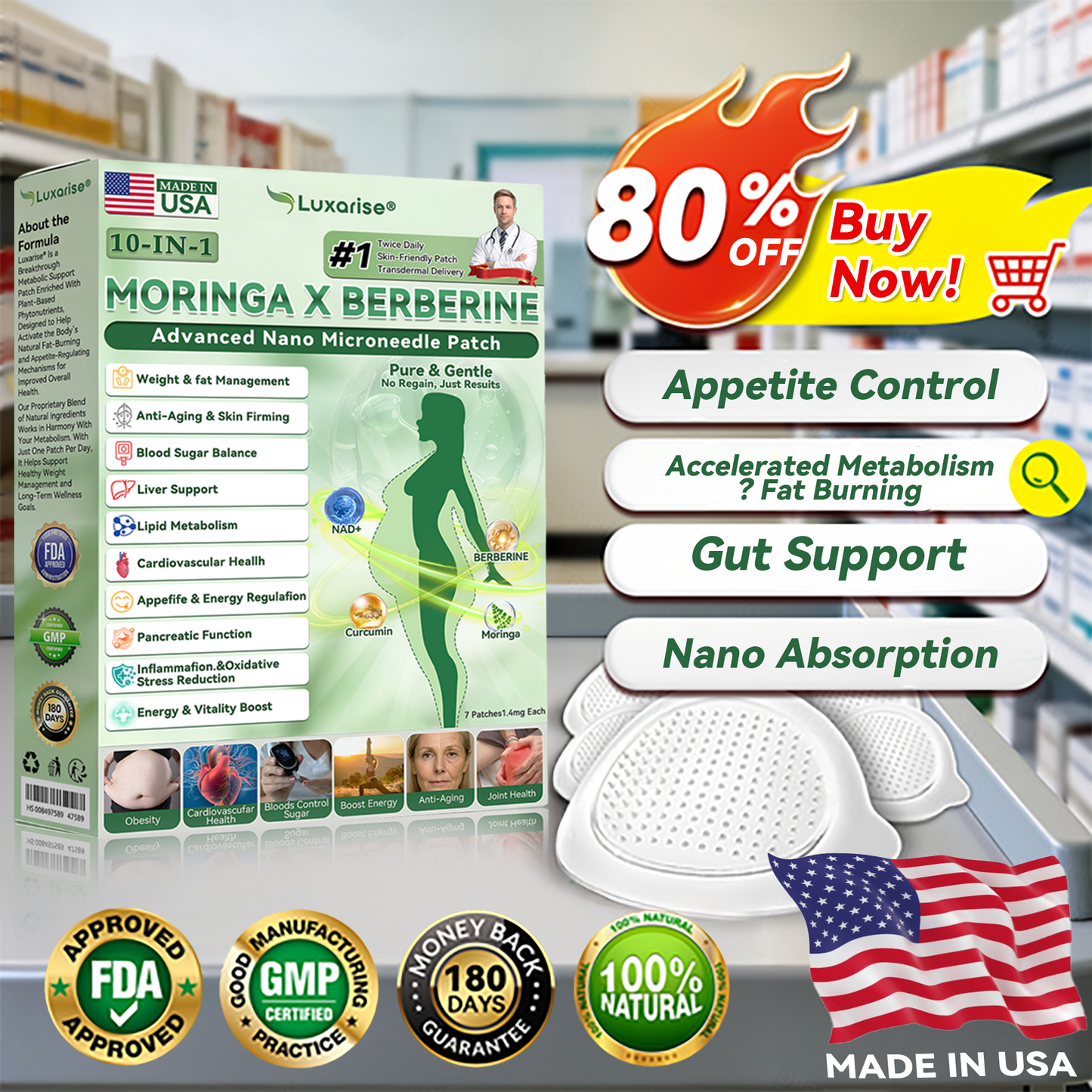 🗽𝐅𝐃𝐀 𝐑𝐞𝐠𝐢𝐬𝐭𝐞𝐫𝐞𝐝 & 𝐆𝐌𝐏 𝐂𝐞𝐫𝐭𝐢𝐟𝐢𝐞𝐝| 𝐋𝐔𝗫𝐀𝙍𝐈𝑆𝐄® 💎𝑴𝒐𝒓𝒊𝒏𝒈𝒂 & 𝑩𝒆𝒓𝒃𝒆𝒓𝒊𝒏𝒆 𝟏𝟎-𝐈𝐍-𝟏 𝐀𝐝𝐯𝐚𝐧𝐜𝐞𝐝 𝐍𝐚𝐧𝐨 𝐌𝐢𝐜𝐫𝐨𝐧𝐞𝐞𝐝𝐥𝐞 𝐏𝐚𝐭𝐜𝐡 | ✅ 𝐁𝐚𝐜𝐤𝐞𝐝 𝐛𝐲 𝐒𝐜𝐢𝐞𝐧𝐭𝐢𝐟𝐢𝐜 𝐄𝐯𝐢𝐝𝐞𝐧𝐜𝐞 | 𝟏𝟎-𝐢𝐧-𝟏 𝐅𝐨𝐫𝐦𝐮𝐥𝐚 | 𝐑𝐞𝐬𝐮𝐥𝐭𝐬 𝐢𝐧 𝟓 𝐃𝐚𝐲𝐬