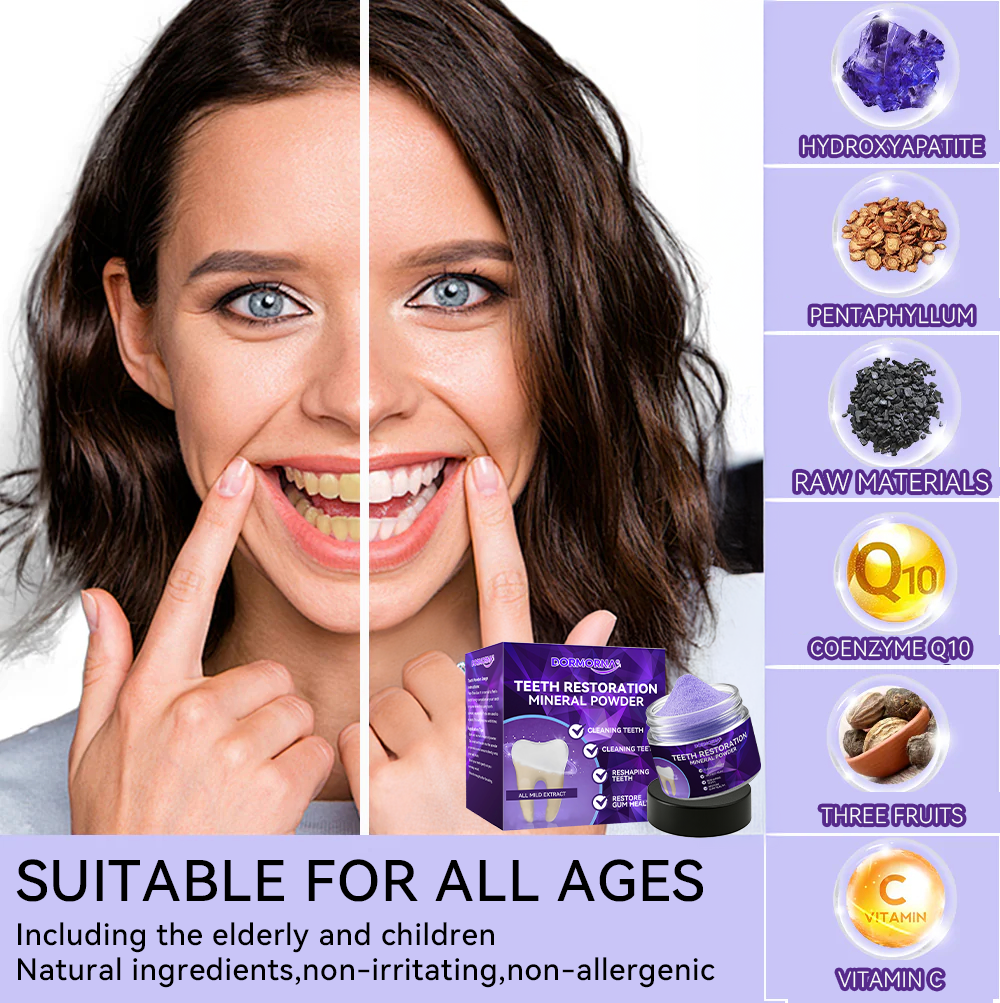𝐃𝐨𝐫𝐦𝐨𝐫𝐧𝐚® 🍀Teeth Restoration Mineral Powder🦷(🎁Flash Sale - Don’t Miss Out)